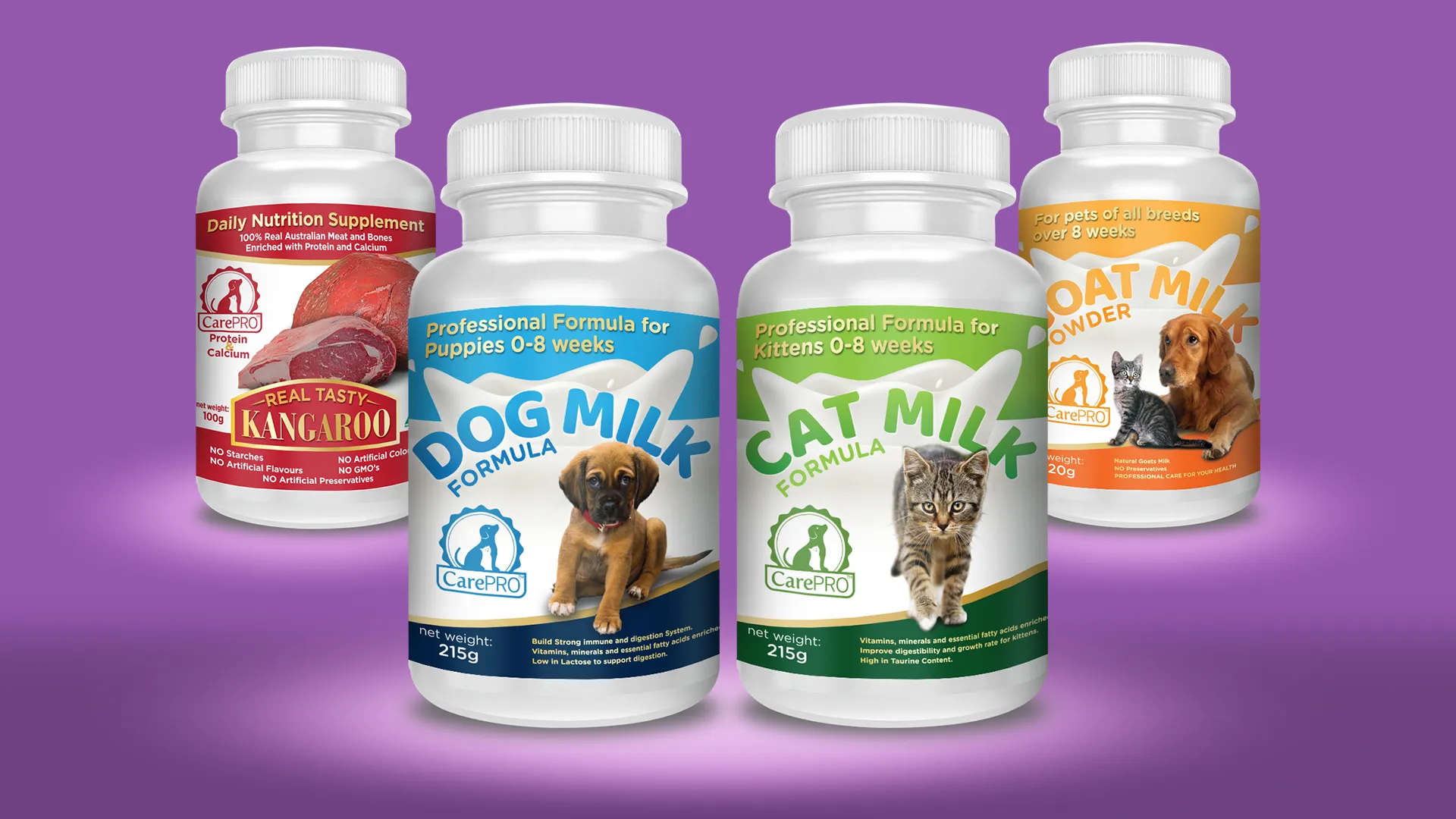 CarePRO Pet Nutrition, Ambalaža